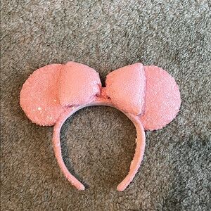 Disney Pink Sequin Minnie Mouse Ears Headband